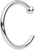 Body Candy Tiny Nose Hoop 20 Gauge 1/4 Small Diamenter Solid 14k White Gold 6mm Nose Hoop...