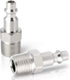 GASHER 1/4-Inch NPT Male Industrial Air Plug,1/4-Inch High Flow Pneumatic Plugs 300PSI (20-Pack)...