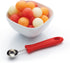KitchenCraft Melon Baller Fruit Scoop, Soft Grip Easy to Clean Stainless Steel Head Cuts, 17cm (6.7"), Red...
