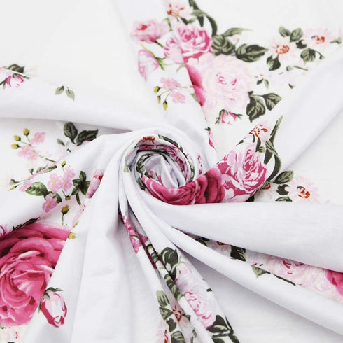 Infant Baby Summer Floral Receiving Blankets Coming Home Outfit Girls Sleeping Bag Swaddle Blanket with Headband Set...