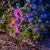 Flamingo Solar Garden Stake Light, 1 Pack Outdoor Solar Pathway Light for Lawn Patio Yard Walkway, Neon Pink Lighting (29.5" Height)...