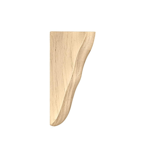 WADDELL Pine Corbel (5"Height x 3"Depth x 3/4"Thick) | Includes Pre-Installed Keyhole Plate & Wall Screw | Decorative Corbels for Countertops & Sh...