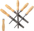 High Carbon Steel File Set with Wooden Handles Rasp File for Metal, Wood, Plastic, 5 Pieces...