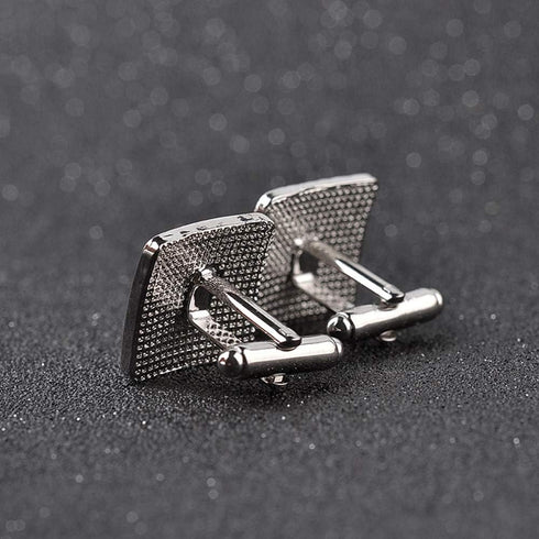 MINGHUA Fashion Square Cubic Zircon Plus Crystal Personality 2 PCS Mens Shirts Cufflinks...