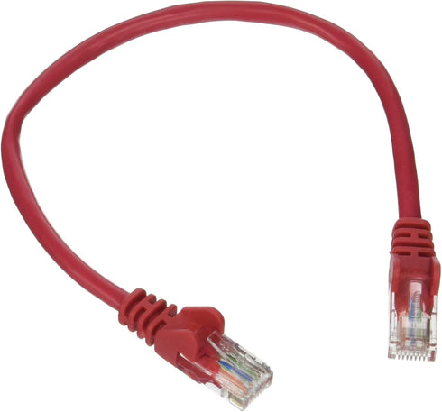 Belkin 1-Foot CAT5e Snagless Patch Cable (Red)...