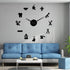 The Geeky Days Dentist Sign Giant DIY Large Wall Clock with Mirror Effect Dental Clock Wall Art Home Decor Frameless Big Time Clock Watch(Black)...