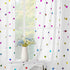 Urban Lotus White Semi Sheer Kitchen Curtains for Dining Room 45 inches Length Colorful Metallic Polka Dots Printed Tier Curtains Lightweight Rod ...