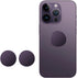 Metal Ring Plate for Phone Mount Car Holder Metal Stickers Plate Phone Magnet (Compatible with Magnetic Mounts) 1.26" Frosted Round, Purple 2 Pack...
