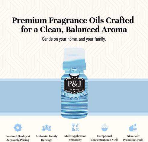 P&J Fragrance Oil Clean Home Set | Lemongrass, Fresh Cotton, Clean & Fresh, Aloe, Bamboo, Orange Candle Scent for Candle Making, Freshie Scents, S...