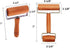 2 Pcs Wooden Pastry Pizza Roller Pin,Non Stick Rolling Pin for Baking Sold by Lasten...