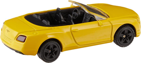 Siku 1507, Bentley Continental GT V8 Convertible, Metal/Plastic, Yellow, Toy car for Children...