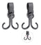 2 Pcs Car Seat Hook, Adjustable Hook & Double Stroller Hook Design, Organizer for Vehicle, Backseat Hanger Interior Accessories, Seat Headrest Hoo...