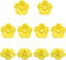 10pcs Yellow Hummingbird Feeder Flower Shaped Plastic Bird Feeding Ports...
