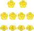 10pcs Yellow Hummingbird Feeder Flower Shaped Plastic Bird Feeding Ports...