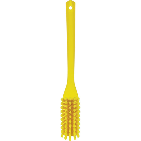 Vikan Narrow Long-Handle Cleaning Brush - Yellow...