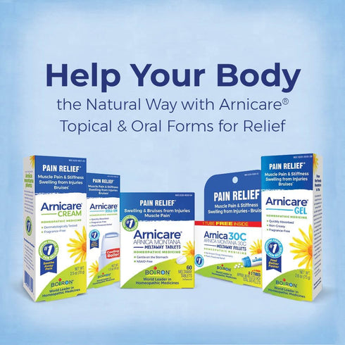 Arnica 30C Tablets for Pain Relief from Muscle Pain, Joint Soreness, Swelling from Injury or Bruises - 60 Count...
