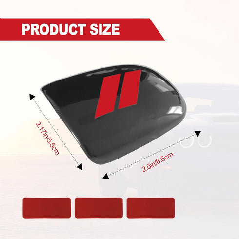 Gear Shift Knob Trim ABS Interior Decoration Gear Shifter Cover Protector Decorate, Compatible with Dodge Charger Challenger Accessories 2015-2022...