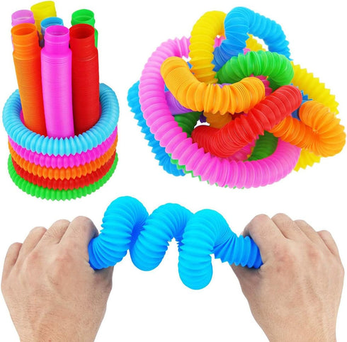 24Packs Pop Fidget Tubes Party Favors for kids 1+ Goodie Bags Pinata Stuffers Toys for 1+ Years Old Boy and Girl Gifts,...