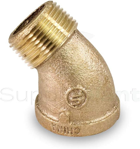 Everflow Supplies BRSF0034-NL 3/4-Inch 45-Degree Street Elbow, No Lead...