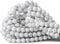 8mm 45PCS Natural White Howlite Gemstone Round Loose Stone Beads for Jewelry Making DIY Crafts Design 1 Strand 15"...