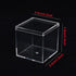 Acrylic Box with Lid, 4 Pack Small Square Acrylic Container 2.2x2.2x2.2Inch/55X55X55mm Plastic Square Cube Containers with Lid Storage Box for Can...