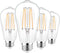 PARTPHONER LED Light Bulbs Dimmable Vintage Edison Bulb, E26 LED Bulb 60W Equivalent 720 Lumens, Warm White 2700K, ST58 Antique LED Filament Bulb ...