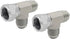 (2-PACK) 6602-06-06-06 HydraulicHoseAdapterFitting3/8"MaleJIC 37°Flare(9/16-18UNF)×3/8"FemaleJIC37°Swivel(9/16-18UNF)×3/8"Male JIC37°Flare(9/16-18...