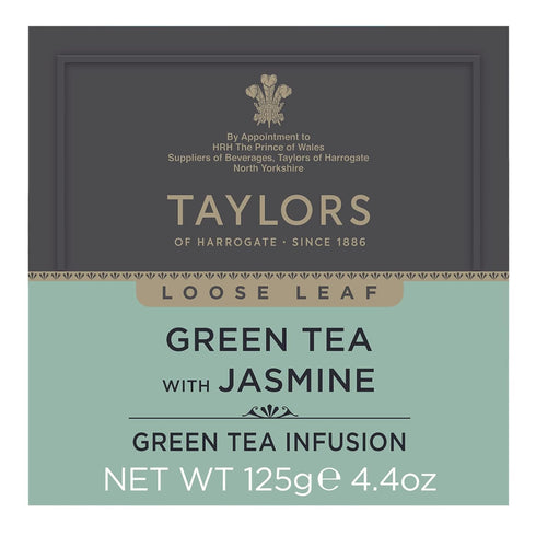 Taylors of Harrogate Green Tea with Jasmine Loose Leaf, 4.41 Ounce Carton...