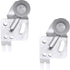 Prime-Line N 6627 Closet Door Roller, Front, 1/2 In. Offset, 3/4 In. Nylon Wheel, Atlas (2 Pack)...