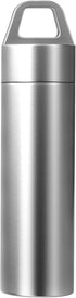 Small Pill Case, Portable Metal Pill Container Pill Holder Keychain Waterproof Pill Box Bottle Mini Stainless Steel Pill Organizer for Travel Purs...