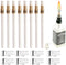 Wine Bottle Torch Kit 8 Pack, Includes 8 Long Life Torch Wicks, Lamp Cover & Brass Wick Mount(13.7 Inch,Bottle not Included)...