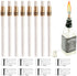 Wine Bottle Torch Kit 8 Pack, Includes 8 Long Life Torch Wicks, Lamp Cover & Brass Wick Mount(13.7 Inch,Bottle not Included)...
