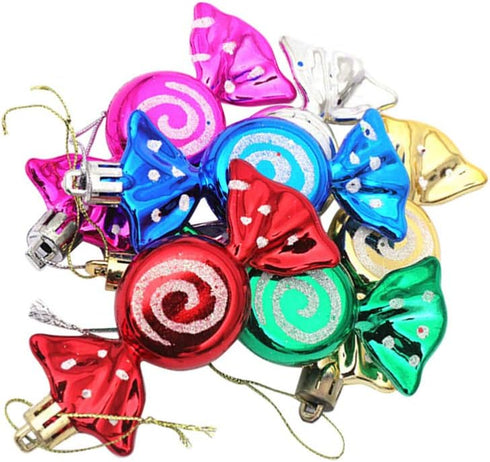 Happyyami 6pcs Sweets Candy Ornaments Xmas Tree Hanging Decorations for Home Wedding Christmas Birthday Party Decoration...
