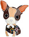Enamel Cartoon Chihuahua Booch Pins for Women Badges Clothing Bags Jewelry Gift...