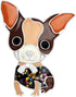 Enamel Cartoon Chihuahua Booch Pins for Women Badges Clothing Bags Jewelry Gift...