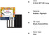 HA SHI Charcoal Sticks for Professional Artists, Square Non-Toxic Art Supplies, Dry Pastels Set, 6 Long Sticks (White & Black)...