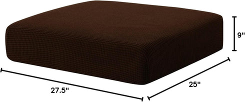 Hokway Couch Cushion Covers Stretch Cushion Covers Sofa Seat Cushion Slipcover Cushion Protector(Chocolate, Small)...