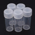 EORTA 50 Pcs 5 ML Plastic Refillable Bottles with Caps Portable Refillable Tube Vials Mini Empty Container for Pills, Crafts, Beads, Salt, Candy S...