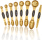 Magnetic Measuring Spoons Set, Stainless Steel, Dual Sided, Stackable, Dual Sided for Measuring Dry and Liquid Ingredients, Fits in Spice Jars, Se...