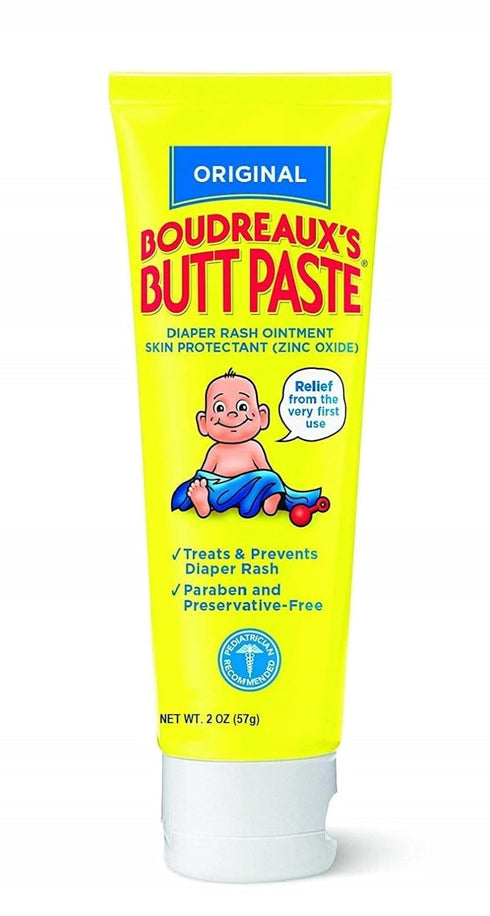 Boudreaux's Butt Paste Diaper Rash Ointment | Original Formula | 2-Ounces Tube | 1-Unit...