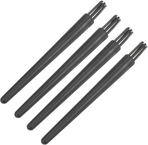 uxcell 4 Pcs Antistatic ESD Brush Portable Plastic Handle Nylon Lab Cleaning Brushes for Electronics Keyboard PCB BGA Repair Soldering, 18x9mm Bri...
