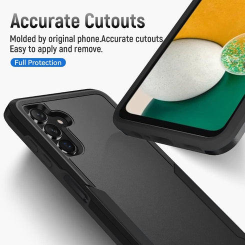 Aozuoton Galaxy A13 5G Case with Screen Protector, Full Body Protection Durable Rubber Cover Phone Case for Samsung, Black...