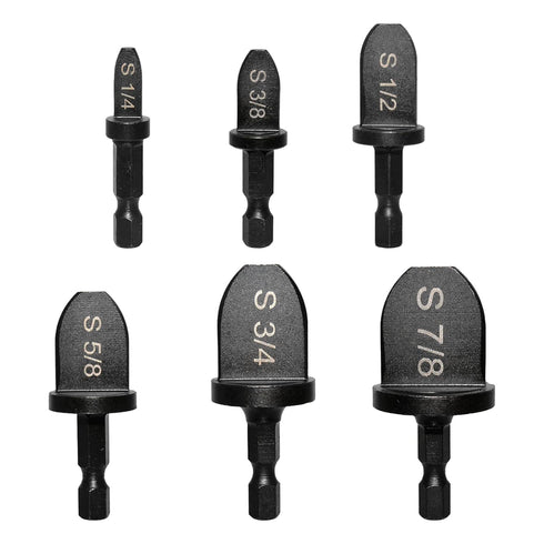 6PCS HVAC Swaging Tool, HVAC Repairing Set Air Conditioner Copper Tube Expander Drill Bit Soft Copper tubing Tool bit with 1/4''? 3/8''?1/2''? 5/8...