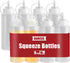 OAMCEG 16OZ Squeeze Bottles - 8 Pack Durable Plastic Condiment Bottles, Squirt Bottle with Discrete Measurements, for Ketchup, BBQ, Sauces, Syrup,...