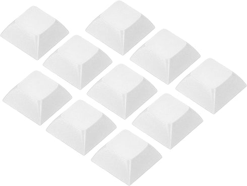 PATIKIL 1U Blank Keycaps, 10 Pack Universal PBT Keyboard Replacement Accessories for MX Mechanical Keyboard, White...