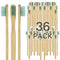 36 Prepasted Toothbrushes Bamboo,individually Wrapped Biodegradable Vegan Eco Friendly,Soft Bristles Refreshing Mint Flavors,Great in Home and Fit...