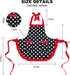 Violet Mist Vintage Apron for Women with Pockets - Cute Polka Dot Retro Stylish Apron, Red...