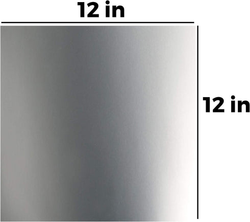 Silver Shimmering Metallic Cardstock - 12" x 12" - 10 Sheets Pack...