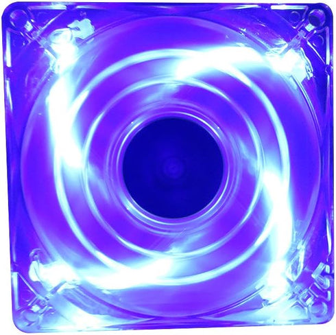 Bgears b-PWM 80mm Blue LEDs Gaming PC Cooling Fan, High Speed High Performance 2 Ball Bearing PWM Signal, Mini 4 pin Connector, 500-4000 RPM with ...