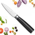 3.5 Inch Bar Paring Knife with Large Black Handle, Small Kitchen Knife for Fruit Vegetables, Professional Sharp Pairing Knives/High Carbon Stainle...
